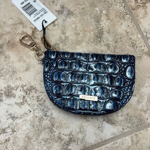 💙 NWT 💙Brahmin 💙BRITT Kyanite Blue Card/ Coin Case 💙 GenLeather 💙 SOLD OUT!